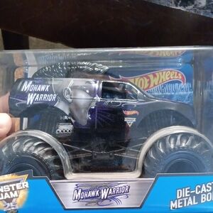 Hot Wheels Mohawk Warrior Monster Truck - Black and Silver